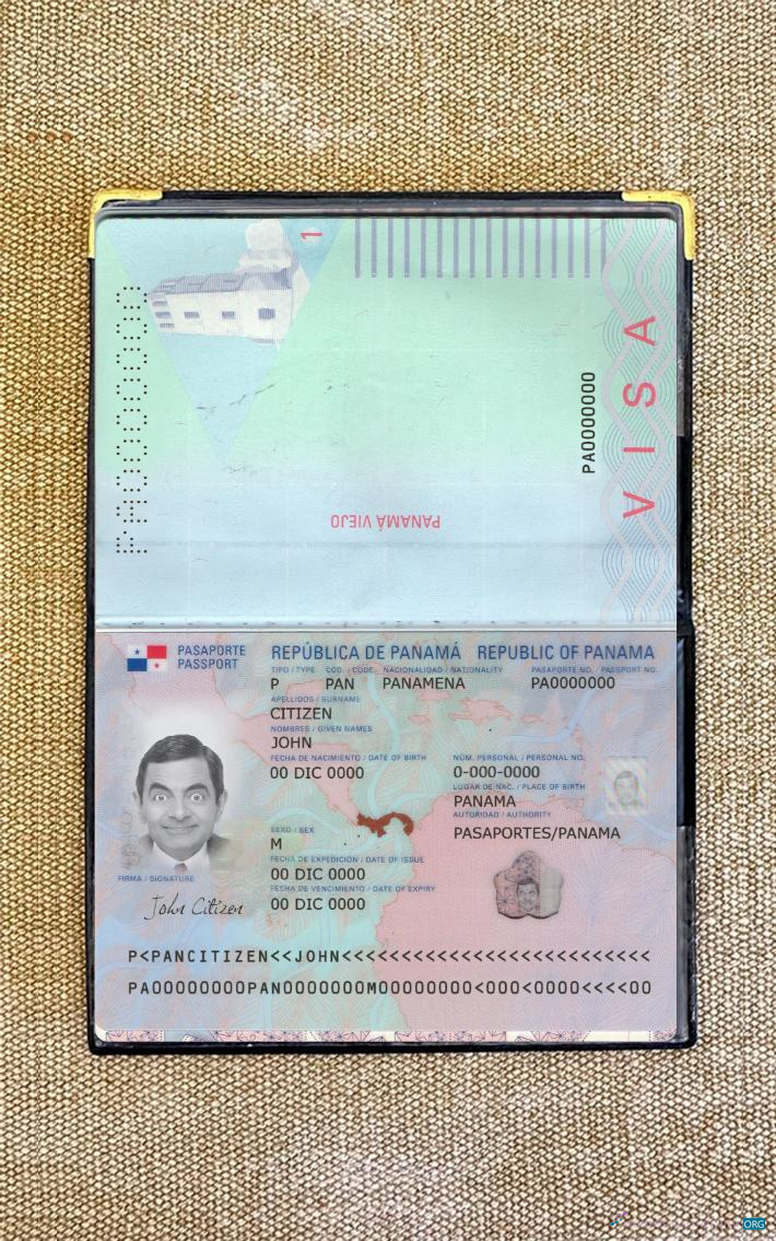 Download Panama passport new 2019 present photolook Photoshop template